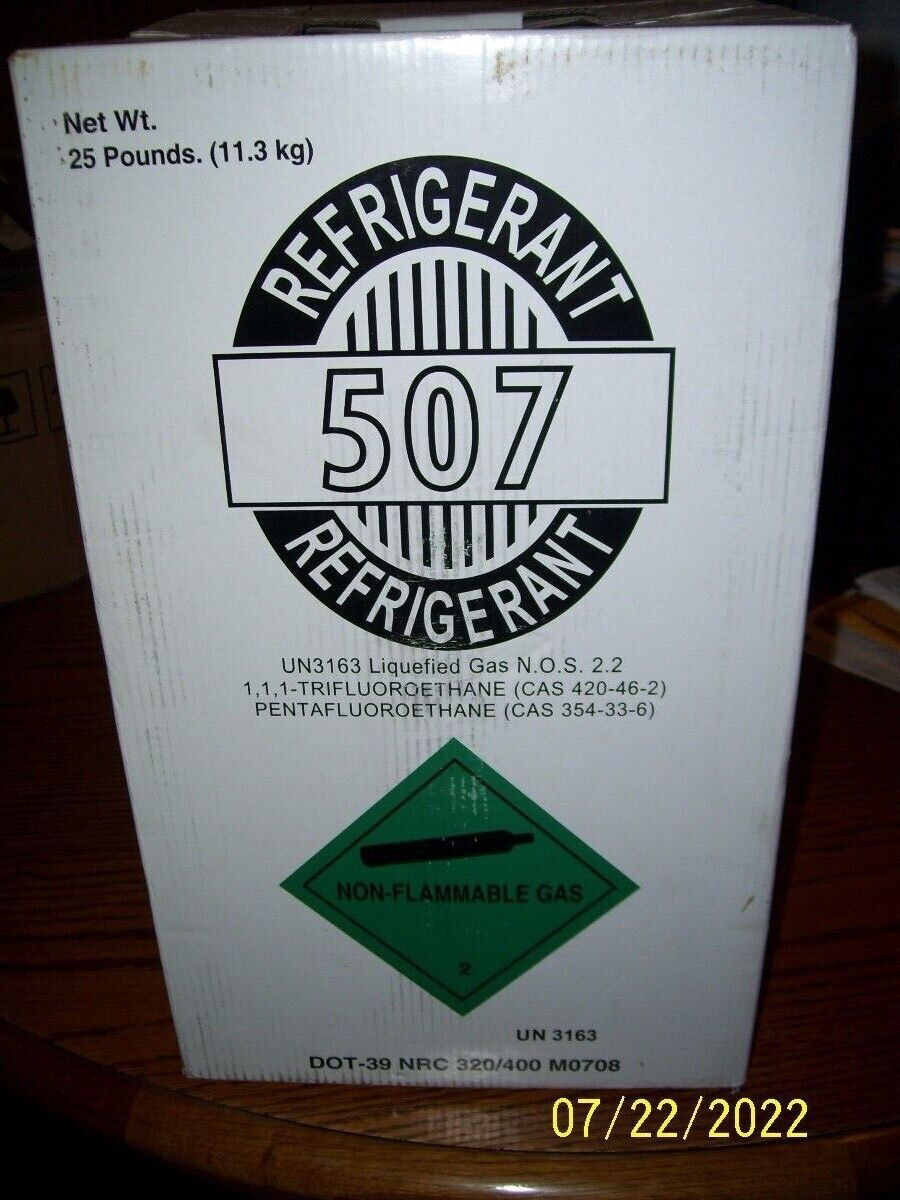 R-507  Refrigerant - Factory Sealed 25lbs