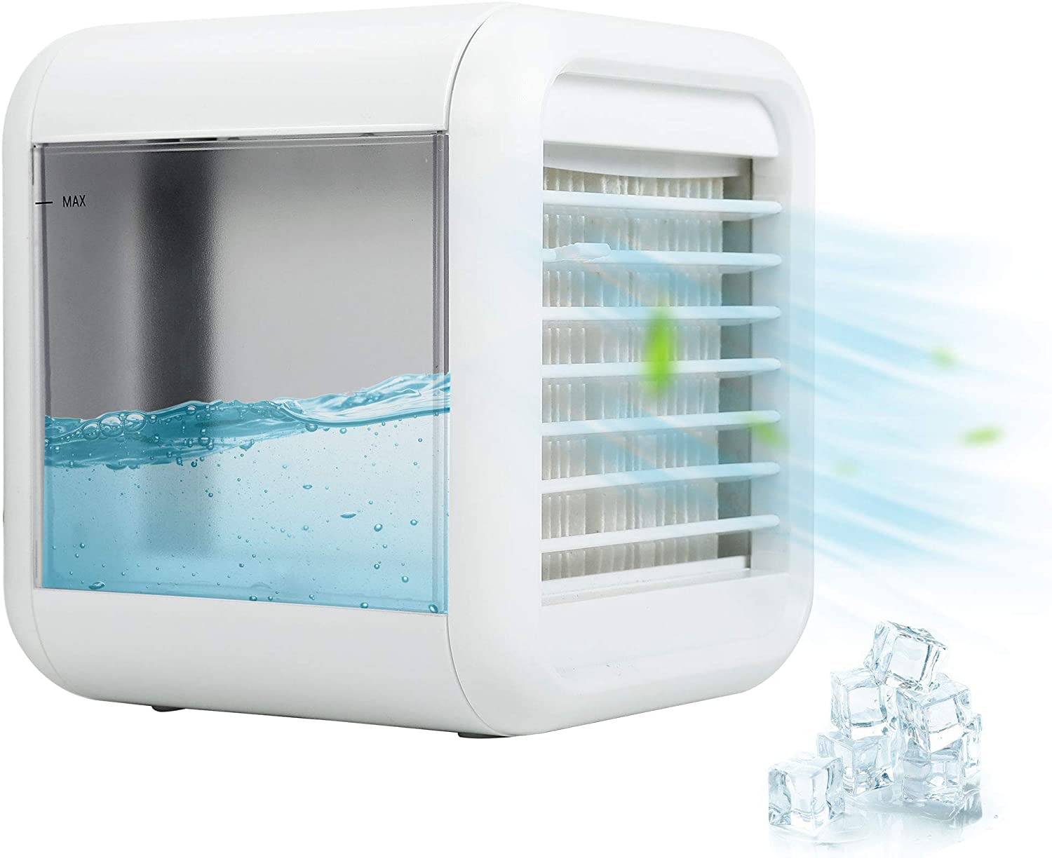 Portable Air Conditioner Fan Cooling Air Cooler 3-speed Evaporative 7 Color Led