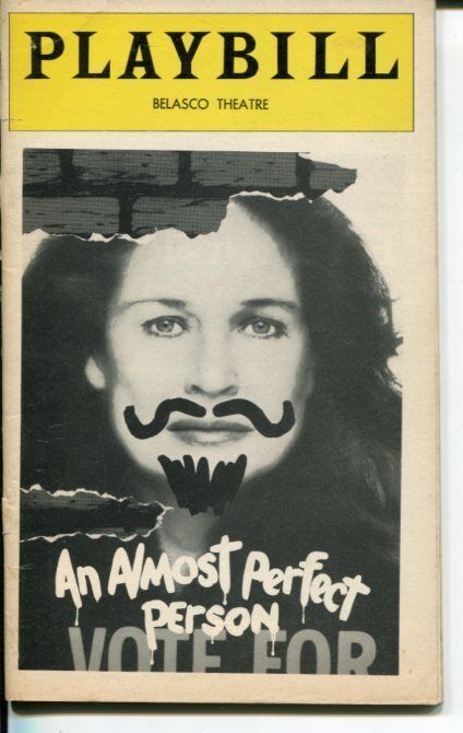 Colleen Dewhurst Rex Robbins An Almost Perfect Person Opening Night Playbill