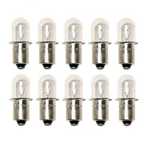 (10) 19.2 Volt Flashlight / Worklight Replacement Xenon Bulbs For Craftsman