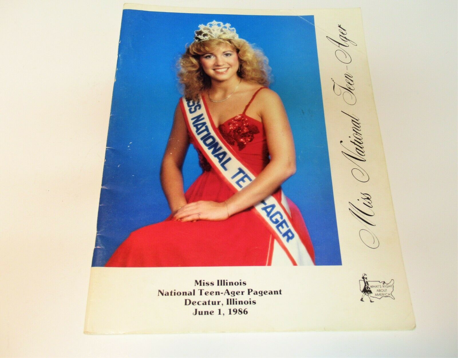 VINTAGE TEEN-AGER BEAUTY PAGEANT PROGRAM METRO CHICAGO JUNE 1, 1986 GOOD COND!!!