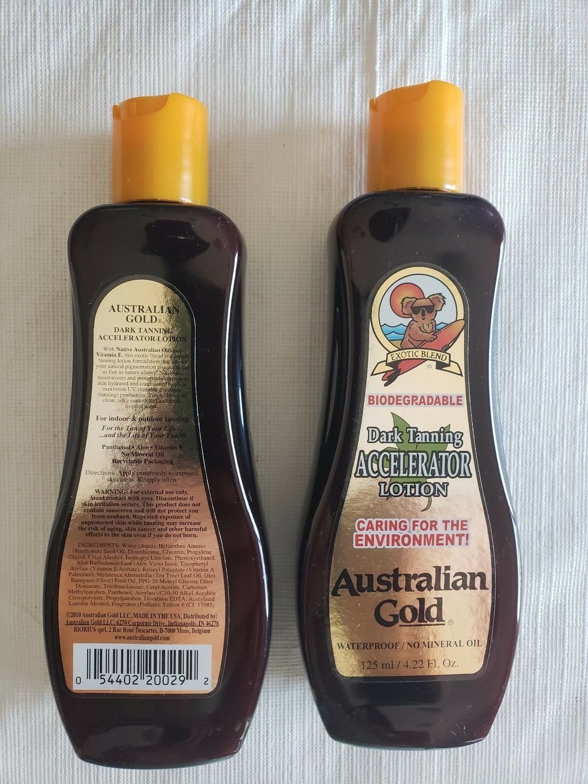 Pair Of Australian Gold Dark Tanning Lotion Accelerator * New *