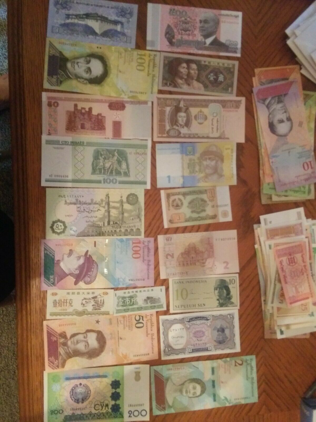 Uncirculated Lot Of 10 Different Foreign Paper Money Banknotes World Currency