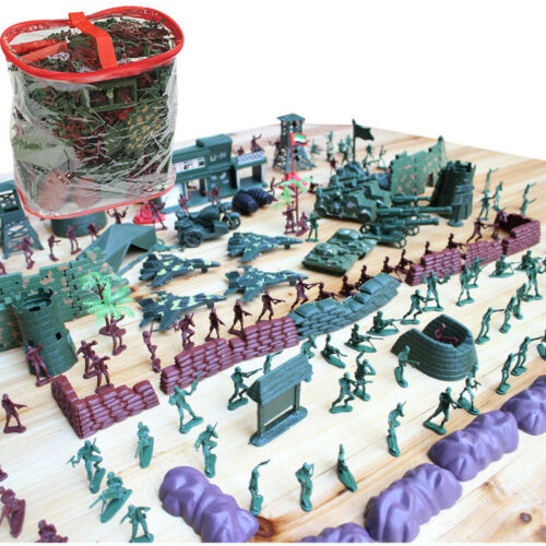 500pcs Army Base Set Wwii Playset 4cm Army Men Action Figures & Accessories