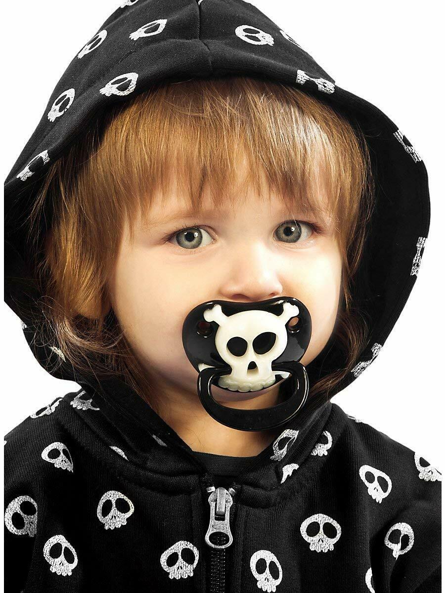 Billy Bob Pirate Pacifier Baby with Orthodontic Nipple, Glows in the Dark! 6MO+