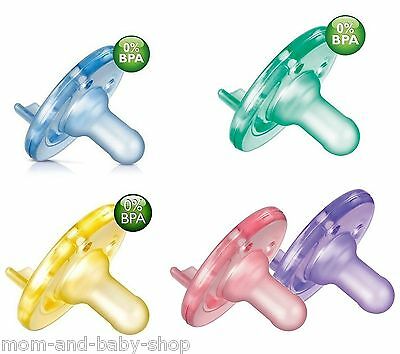 Philips Avent Soothie Pacifier X2 Orthodontic Nipple Bpa Free All Size Color