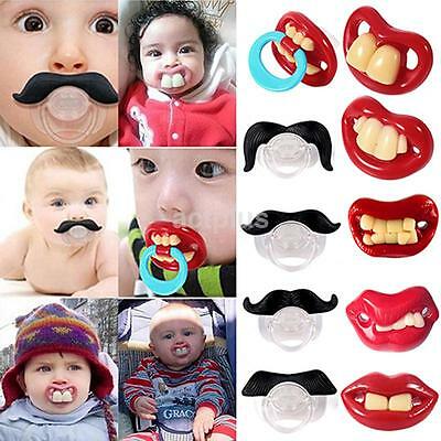 1pcs Baby Funny Dummy Prank Pacifier Novelty Teeth Children Child Soother Nipple