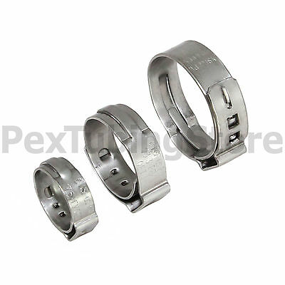 Stainless Steel Pex Clamps (cinch Rings) For Crimp Style Pex Fittings