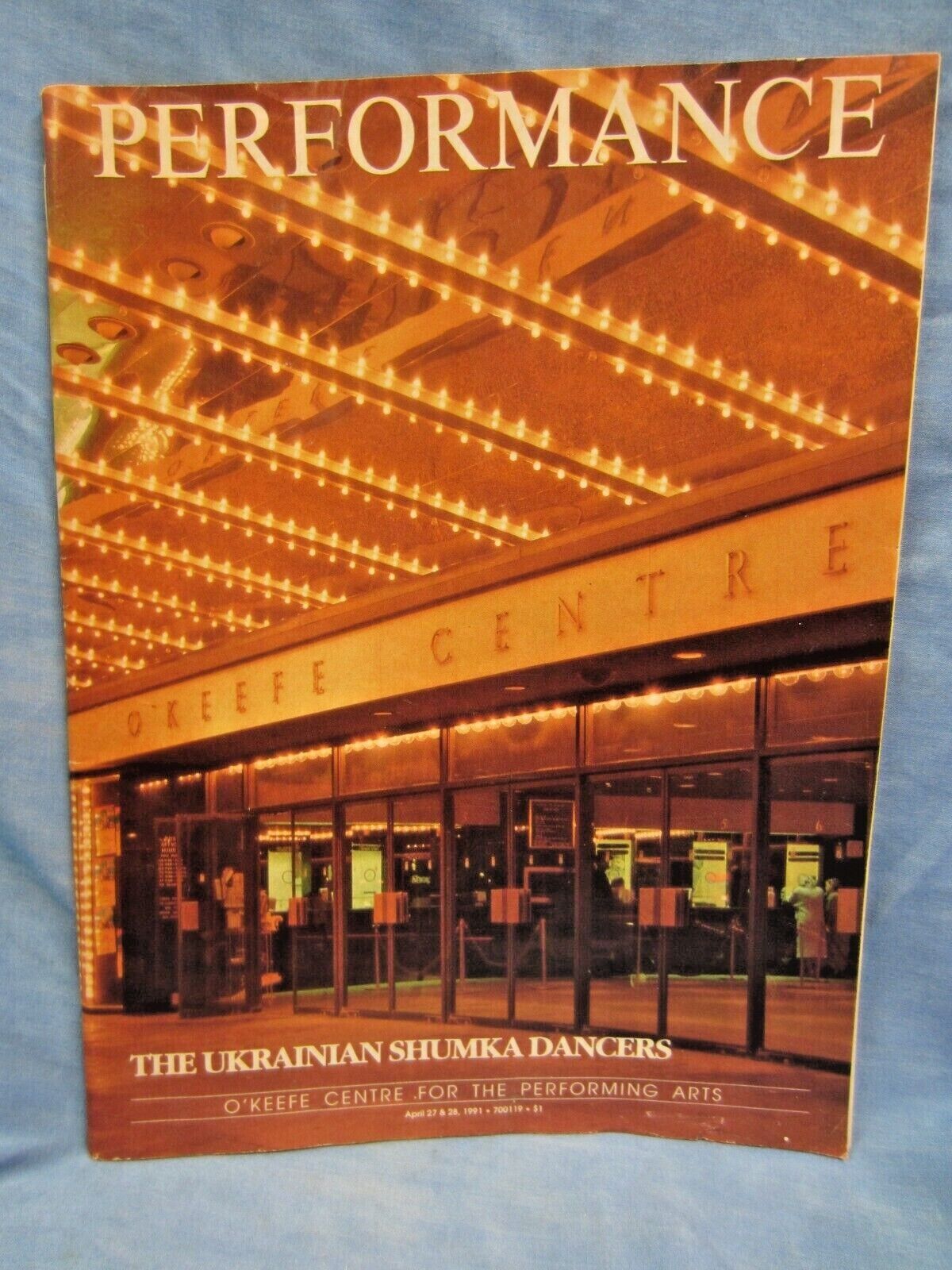 Vintage 1991 Ukrainian Shumka Dancers Program, Toronto O'Keefe Centre,112 Pages