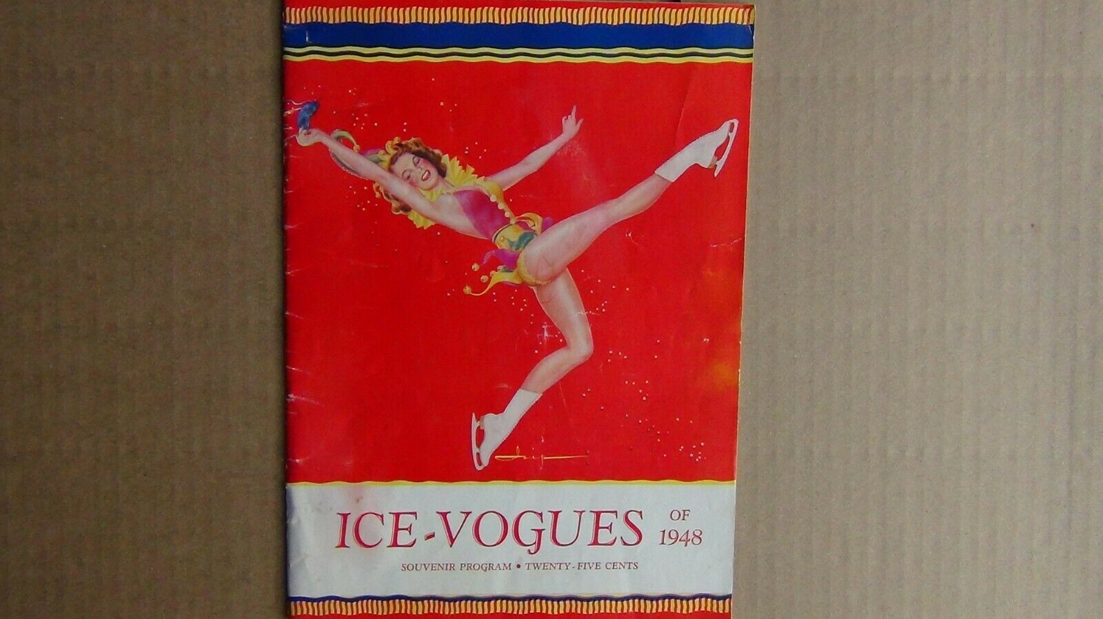 Vintage Ice-vogues Of 1948 Souvenir Program Dance Skating, Free Fast Shipping!