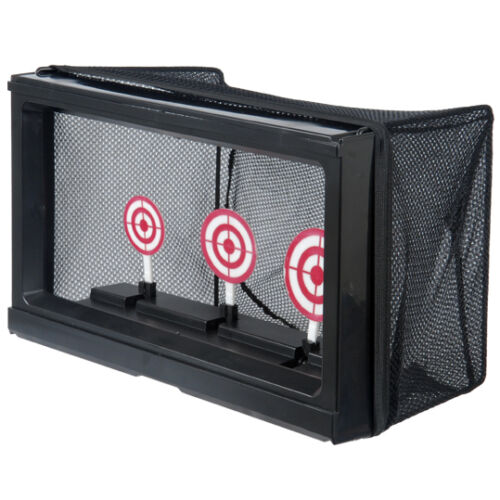 WELL AUTO RESET SHOOTING TARGET w/ MESH NET BB CATCHER TRAP No Battery Required