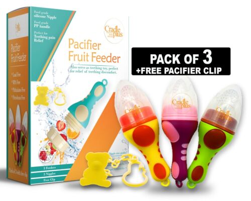 Baby Fruit Feeder Pacifier (3 Pack) | baby Food feeder