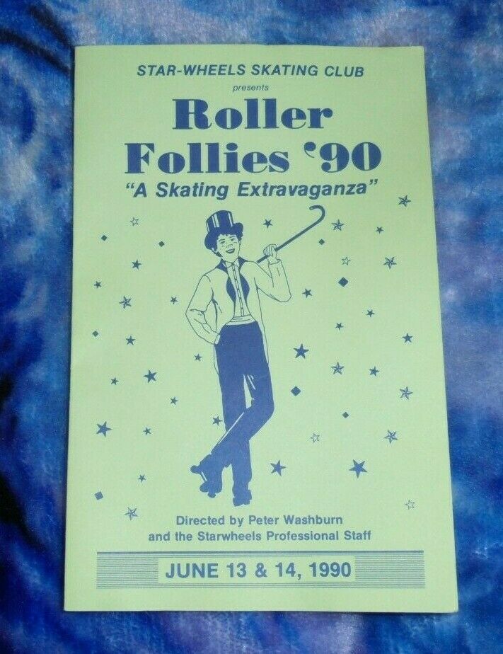 Rare Star-wheels Skating Club Roller Follies '90 Roller Skating Paper Booklet