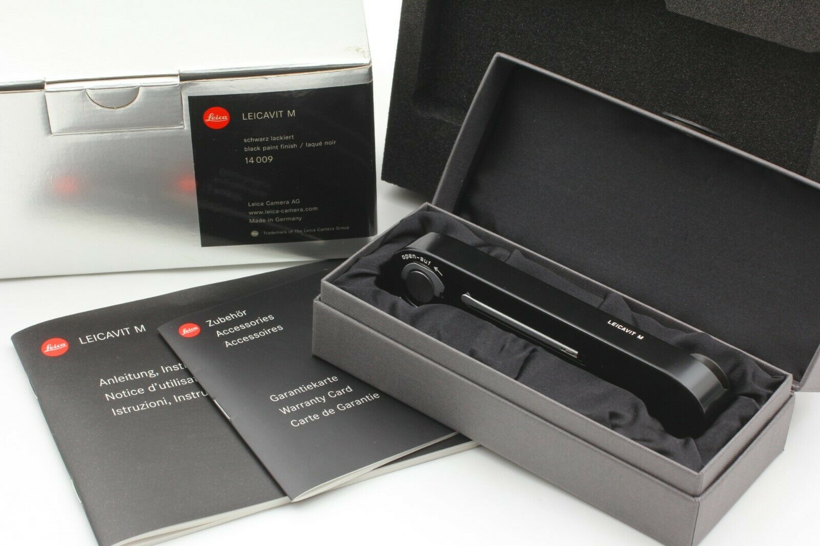 Mint In Box Read Leica Leicavit M Black 14009 For M4-p M6 Ttl M7 Mp From Japan