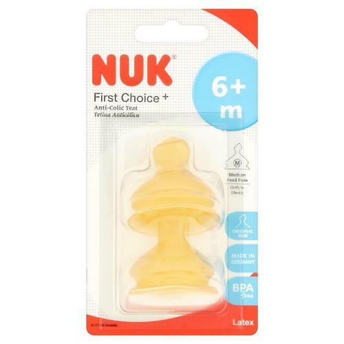 Nuk First Choice+ Latex Teats Large Size 2 (6-12 Months)