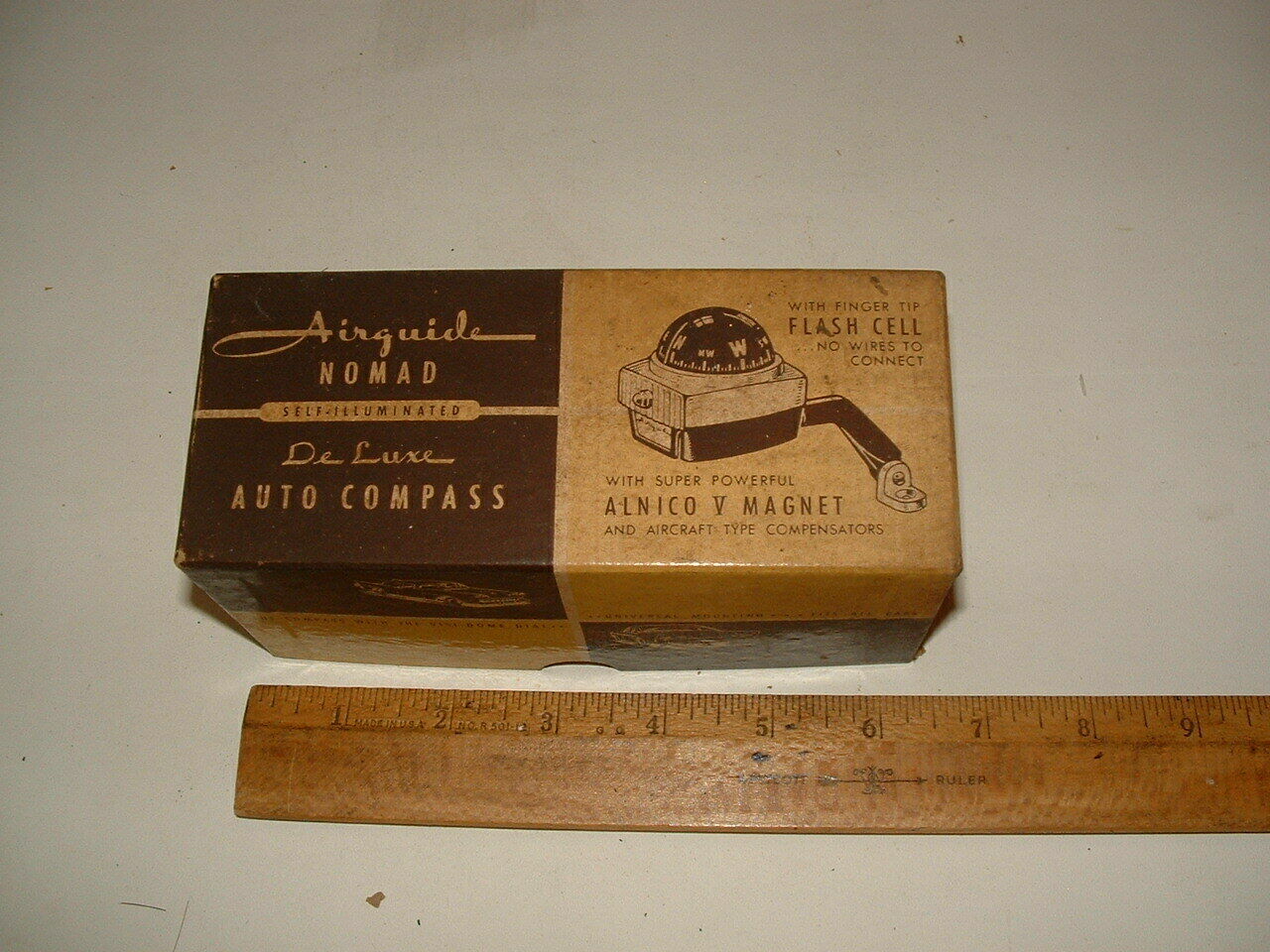 Airguide Nomad, Deluxe Auto Compass. 1950''s