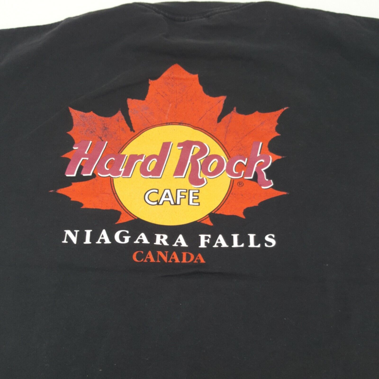 Hard Rock Cafe T Shirt Mens Large Niagara Falls Canada Cotton Black