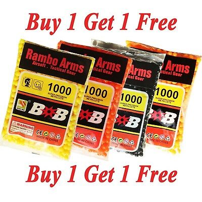 Airsoft Gun Bullets 1000pcs 0.12 Gram 6 Mm Bb's Pellets Ammo Buy 1 Get 1 Free