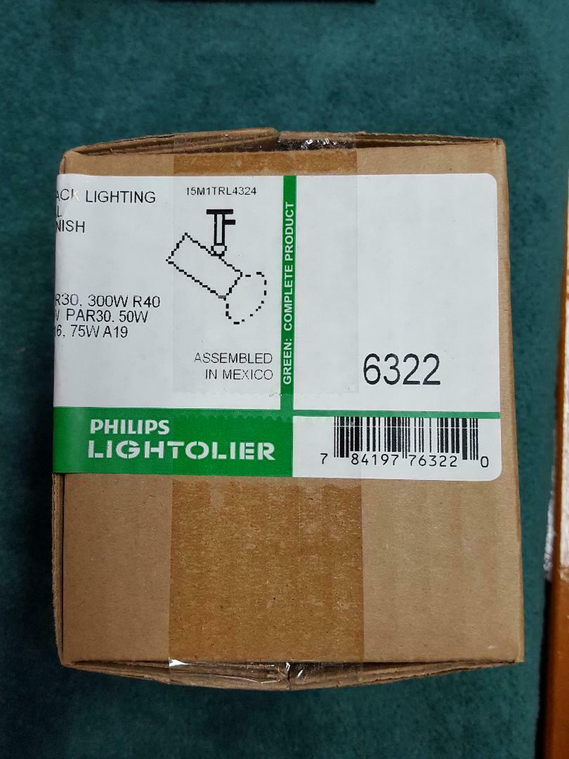 Philips Lightolier 6322 Lytespan Track Light Matte Black Basic Universal