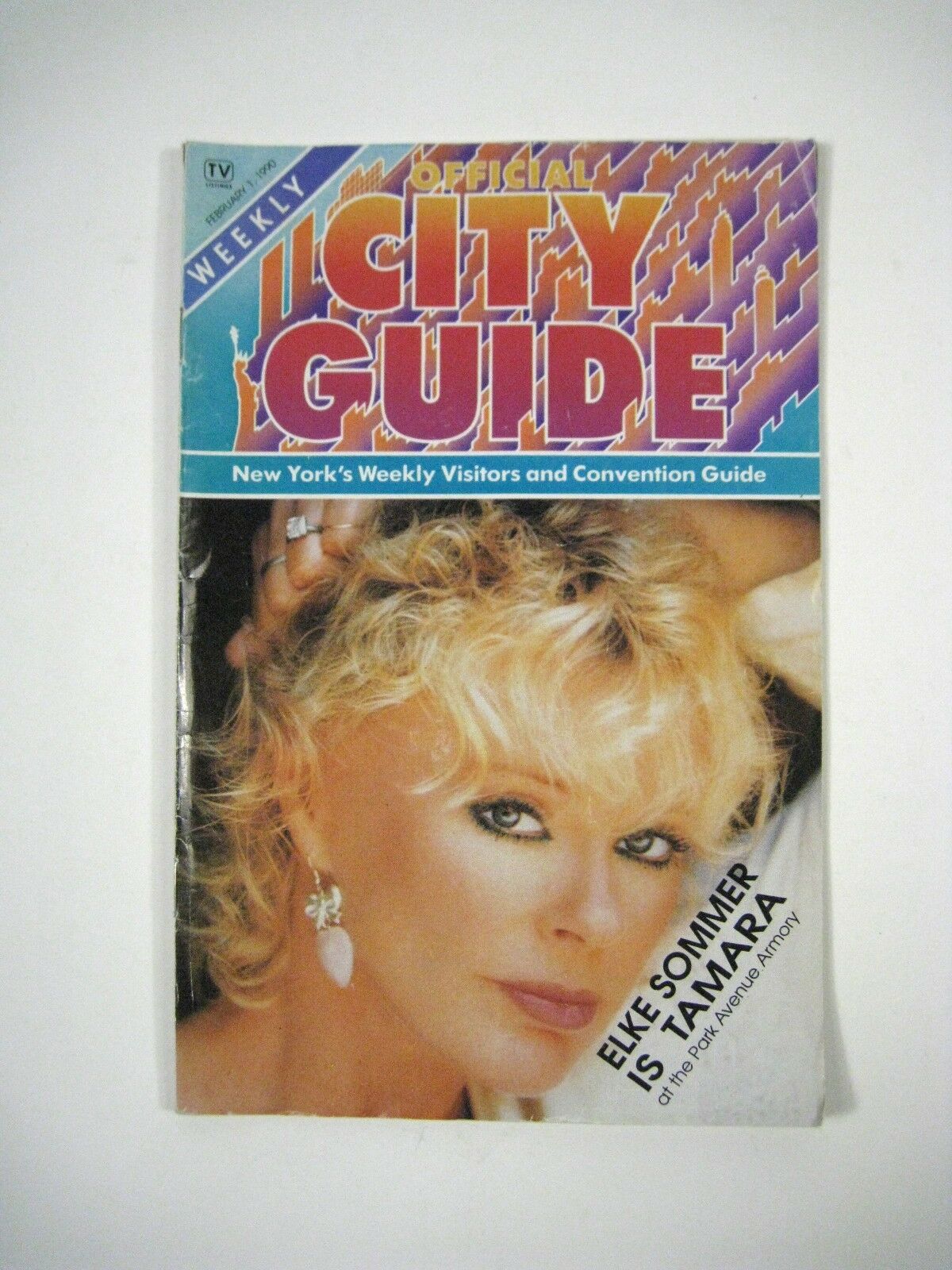 Elke Sommer Official NY City Guide February 1 1990 NYC Tamara