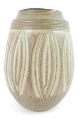 Mid Century OMC Otagiri Mercantile Company Art Pottery Vase Light Brown 8.5-in