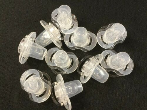 Philips Avent Clear Unisex Soothers Pacifiers W/ Covers 0-6m 10 Qty