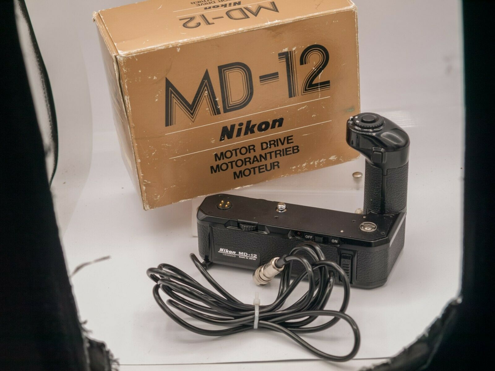 Rare AC Adapted - Nikon MD-12 Motor Drive Winder FM3A FM2 FE2 SLR Cameras