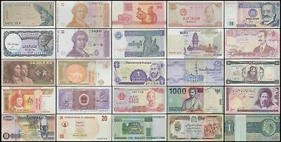 World Currency  - Uncirculated Banknote Set - Lot of 25