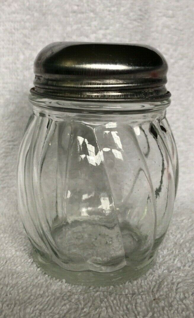 Vintage Clear Glass Sugar Shaker Stamped Usa